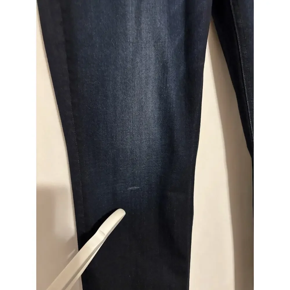 Mother Jeans 32 The Midsize Dazzler Ankle Dark Blue Stretch High Rise